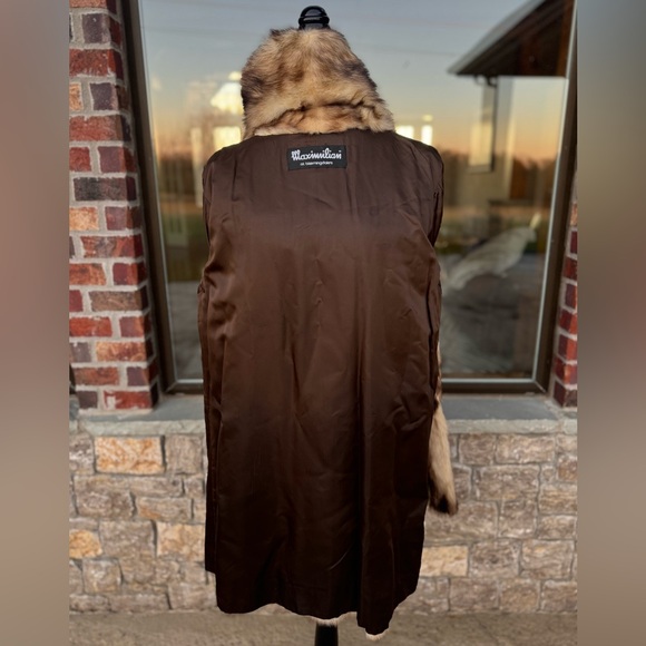 L/XL RARE German Sable Fitch Fur Swing Coat Maximilian Furs Modern Genuine Fur - Picture 10 of 14